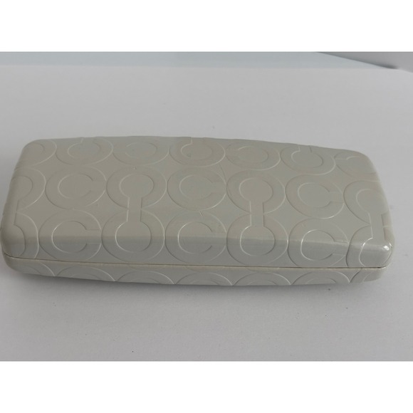 Coach Eyeglasses Case Signature Logo Hard‎ Shell Clamshell Sunglasses - Picture 1 of 3